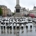 108 pandas invaden Trafalgar Square en Londres Pandas in london 9