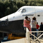 Fotogalería del transbordador Endeavour recorriendo las calles de California shuttle d2 24