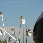Fotogalería del transbordador Endeavour recorriendo las calles de California shuttle d2 25