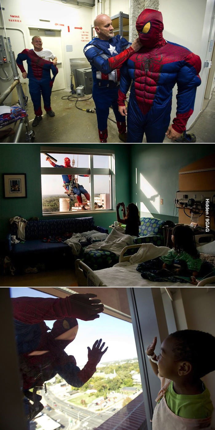 spiderman children hospital