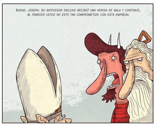 caricatura del papa caricatura del papa