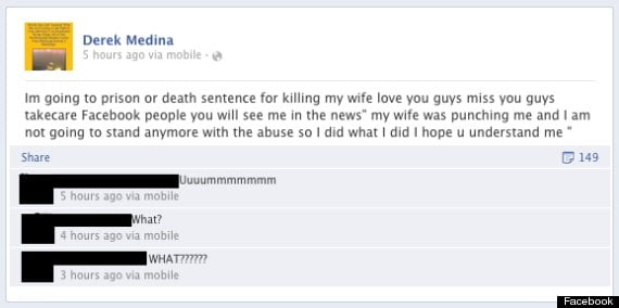 Hombre de Miami mata a su mujer y publica su cadáver en Facebook o-DEREK-MEDINA-FACEBOOK-570