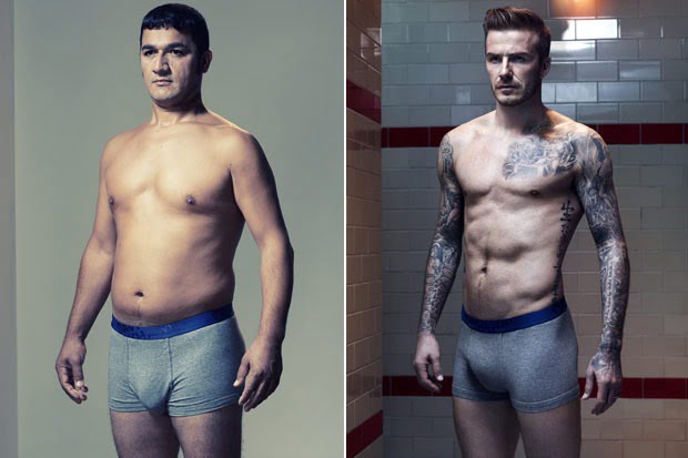 Así se ven los hombres de verdad en anuncios de ropa interior HM David Beckham