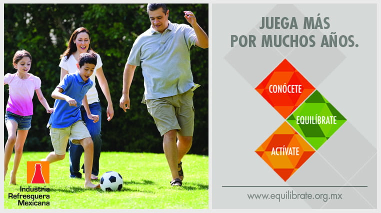 Industria Refresquera Mexicana lanza iniciativa de salud `Conócete, Equílibrate, Actívate´ cartelera_juega