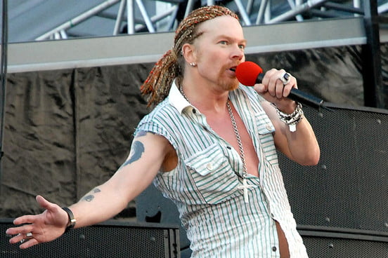 Los peores peinados en la historia de la música Axl Rose (Guns ´N Roses)