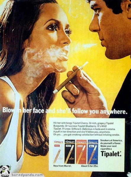 Esta publicidad estaría prohibida hoy en día Vintage-Ads-Face-443x600