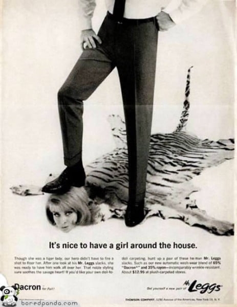 Esta publicidad estaría prohibida hoy en día Vintage-Ads-Girl1-463x600
