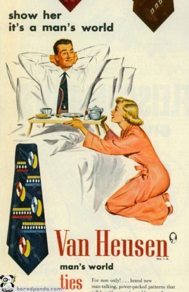 Esta publicidad estaría prohibida hoy en día Vintage-Ads-Mans-World-389x600