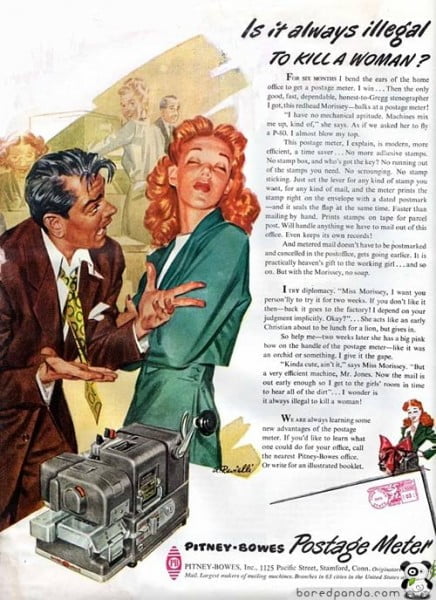 Esta publicidad estaría prohibida hoy en día Vintage-Ads-Woman-436x600