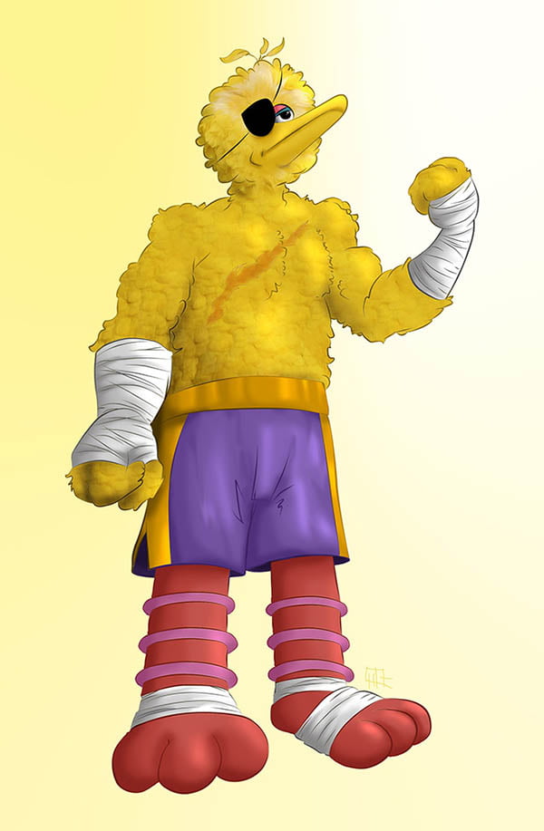 Crean juego de Street Fighter con personajes de `Plaza Sésamo´ Sesame Street Fight Big Bagat by gavacho13
