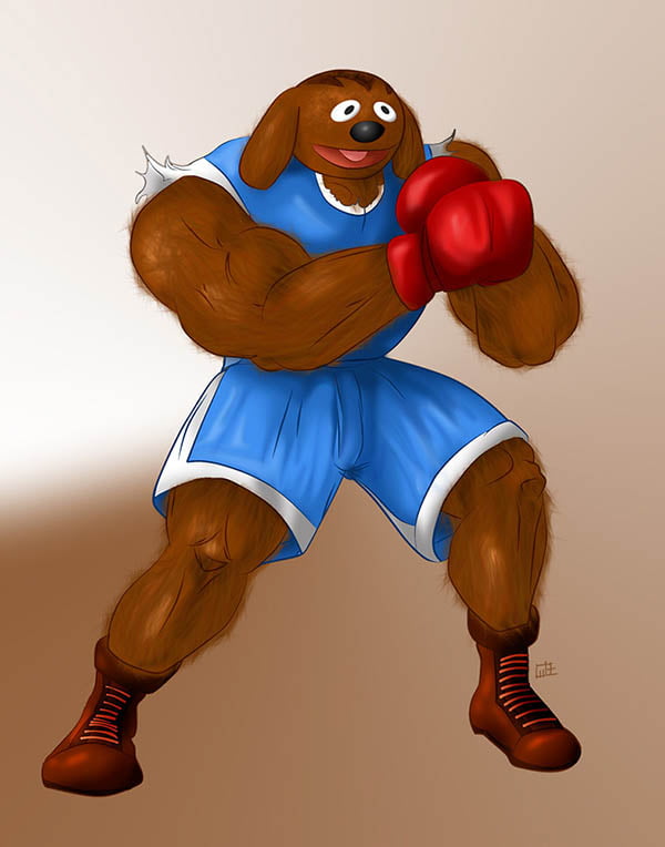 Crean juego de Street Fighter con personajes de `Plaza Sésamo´ Sesame Street Fighter Baldog by gavacho13