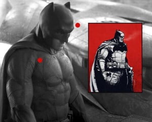 Primera imagen de Ben Affleck como Batman Quejas aparte, el diseño es muy similar al original de Frank Miller