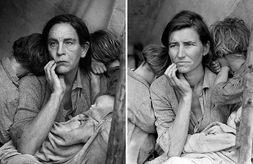 john malkovich Dorothea Lange Migrant Mother