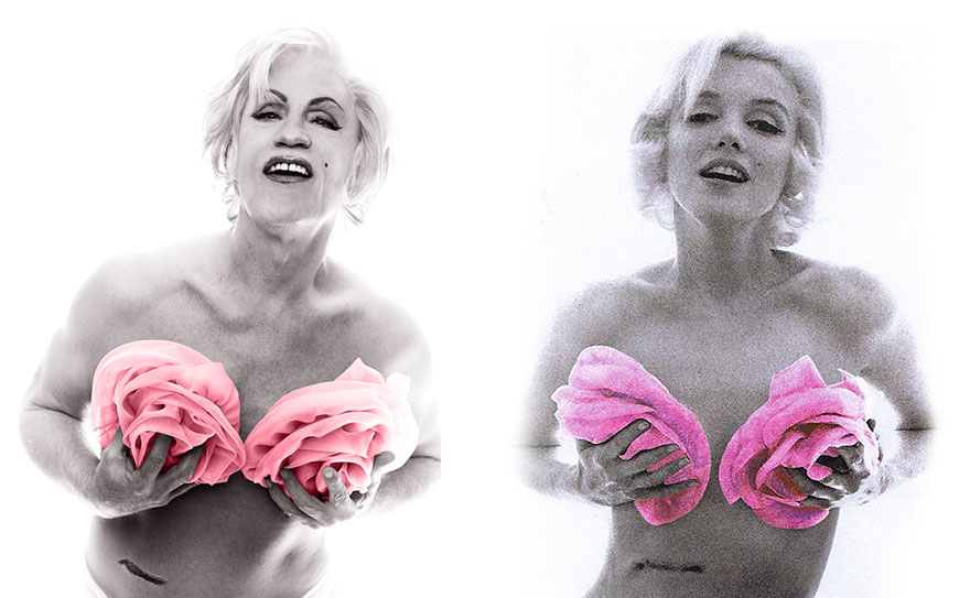 john malkovich Marilyn in Pink Roses