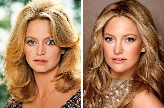 15 Actores famosos que parecen gemelos de sus hijos goldie-hawn-kate-hudson