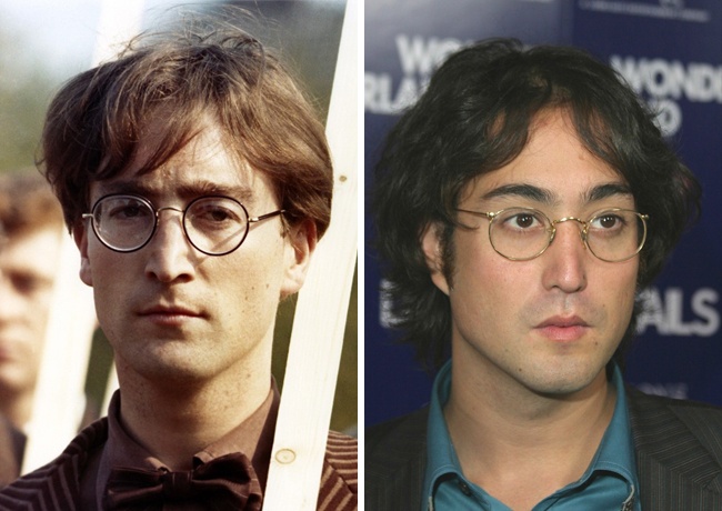 15 Actores famosos que parecen gemelos de sus hijos john-lennon-sean-lennon