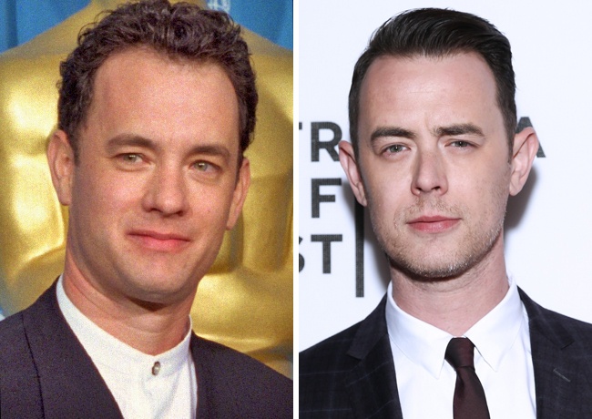 15 Actores famosos que parecen gemelos de sus hijos tom-hanks-colin-hanks