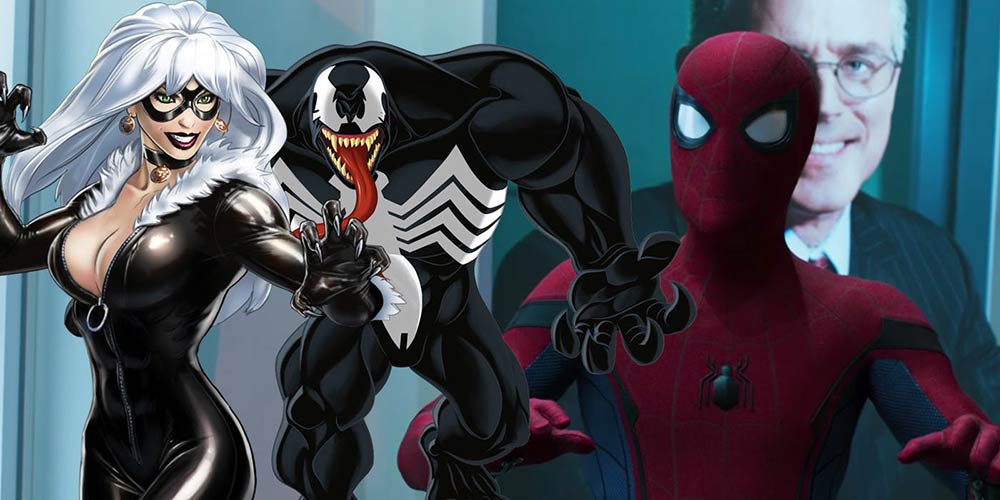 Black Cat and Venom and Spider Man