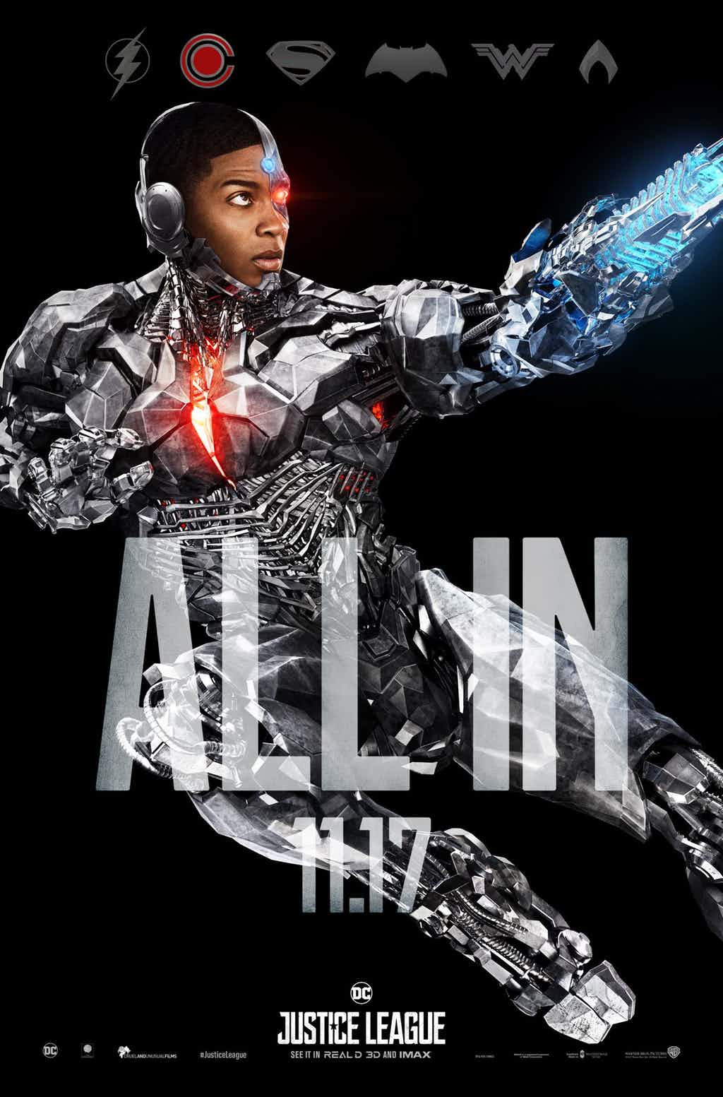 Justice League All In Cyborg Poster