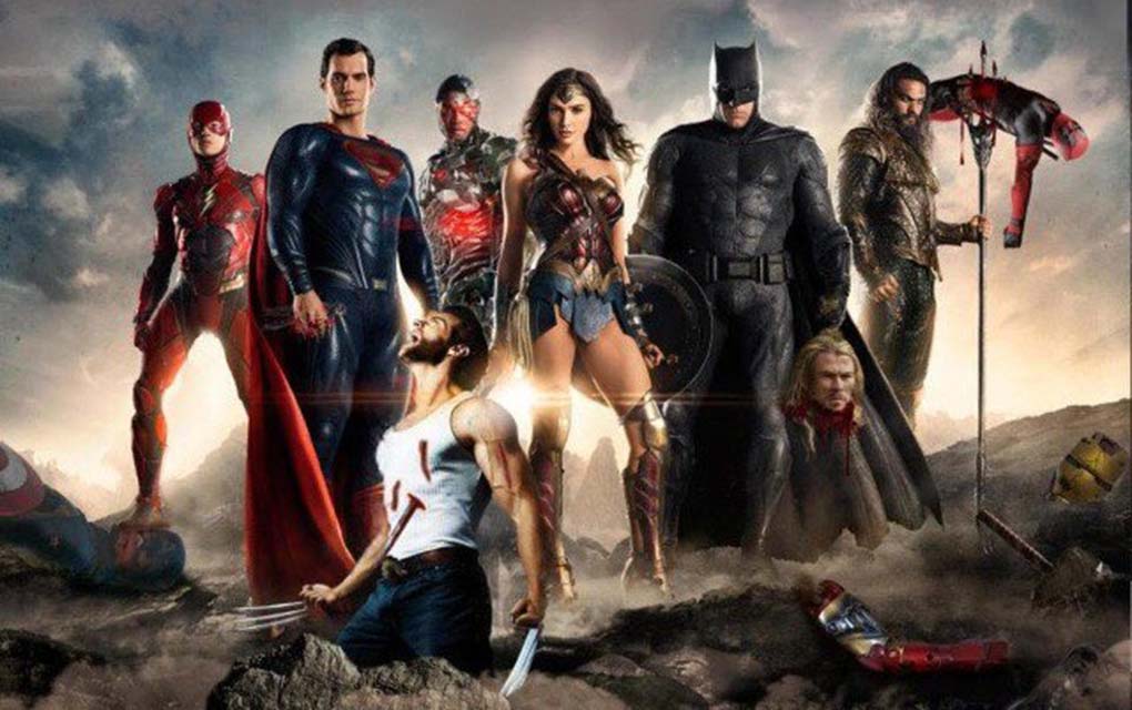 Pósters de La Liga de la Justicia muestran brutal muerte de héroes de Marvel la liga de la justicia marvel 1