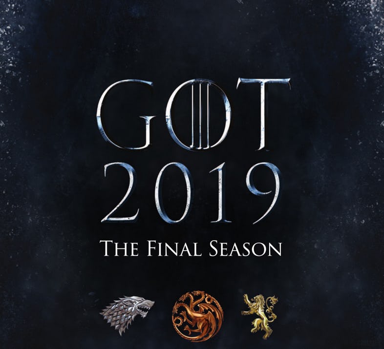Este es el primer póster de la última temporada de Game of Thrones Game of Thrones Season 8 Promo Poster