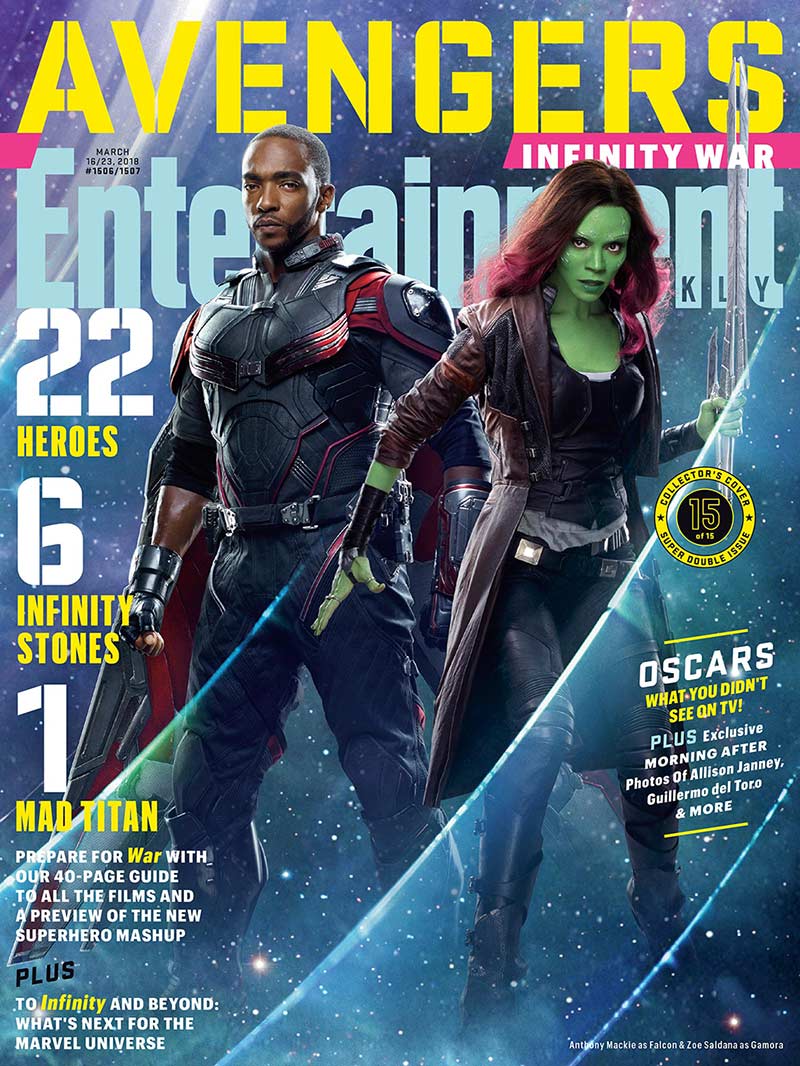 Todo lo que debes de saber antes de ver Avengers: Infinity War EW Avengers Falcon Gamora