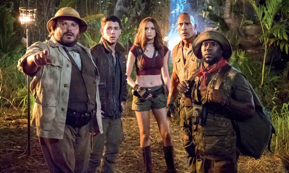 Jumanji es la cuarta película más taquillera del último año detrás de Black Panther, Star Wars y La Mujer Maravilla Jumanji nueva taquilla