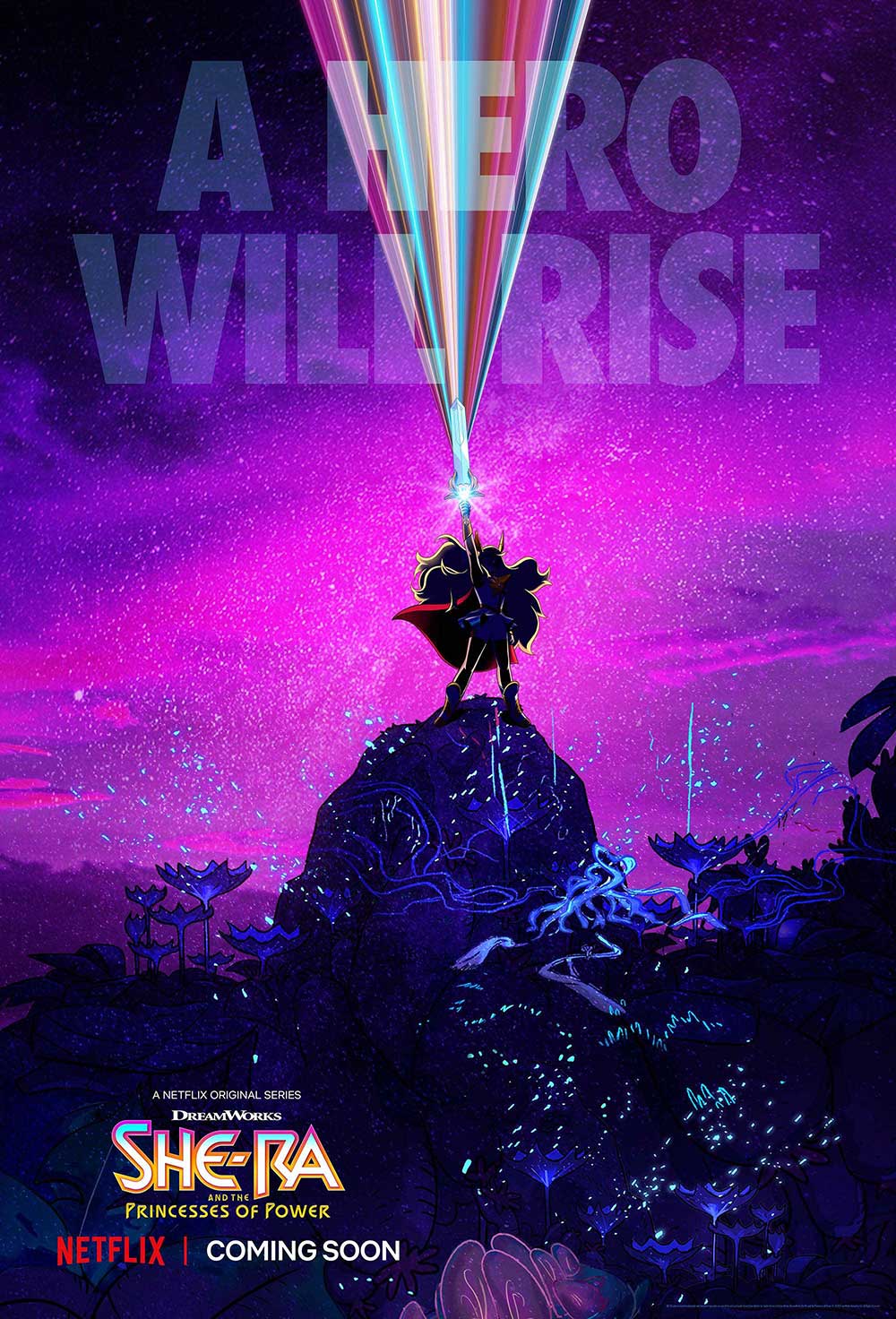 Póster y elenco del spinoff de He-Man: She-Ra producido por Netflix Netflix She Ra TV Series Poster