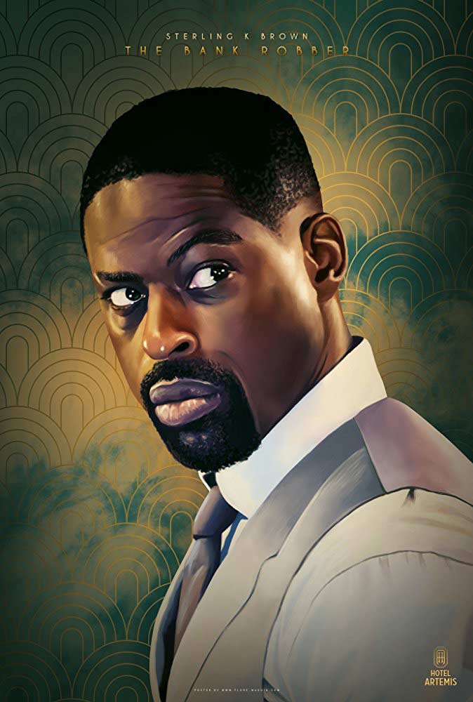 Reseña: Hotel Artemis Hotel Artemis poster Sterling k Brown
