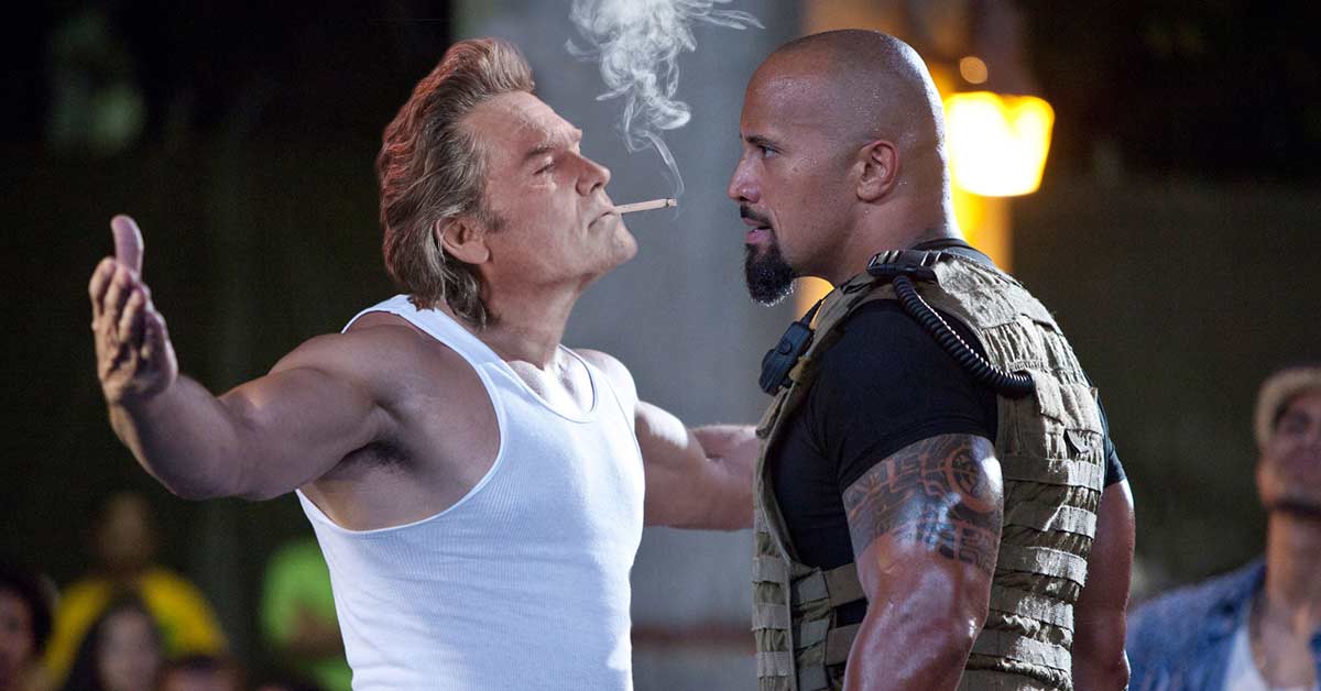 Kurt Russel Dwayne Johnson Barrio Chino