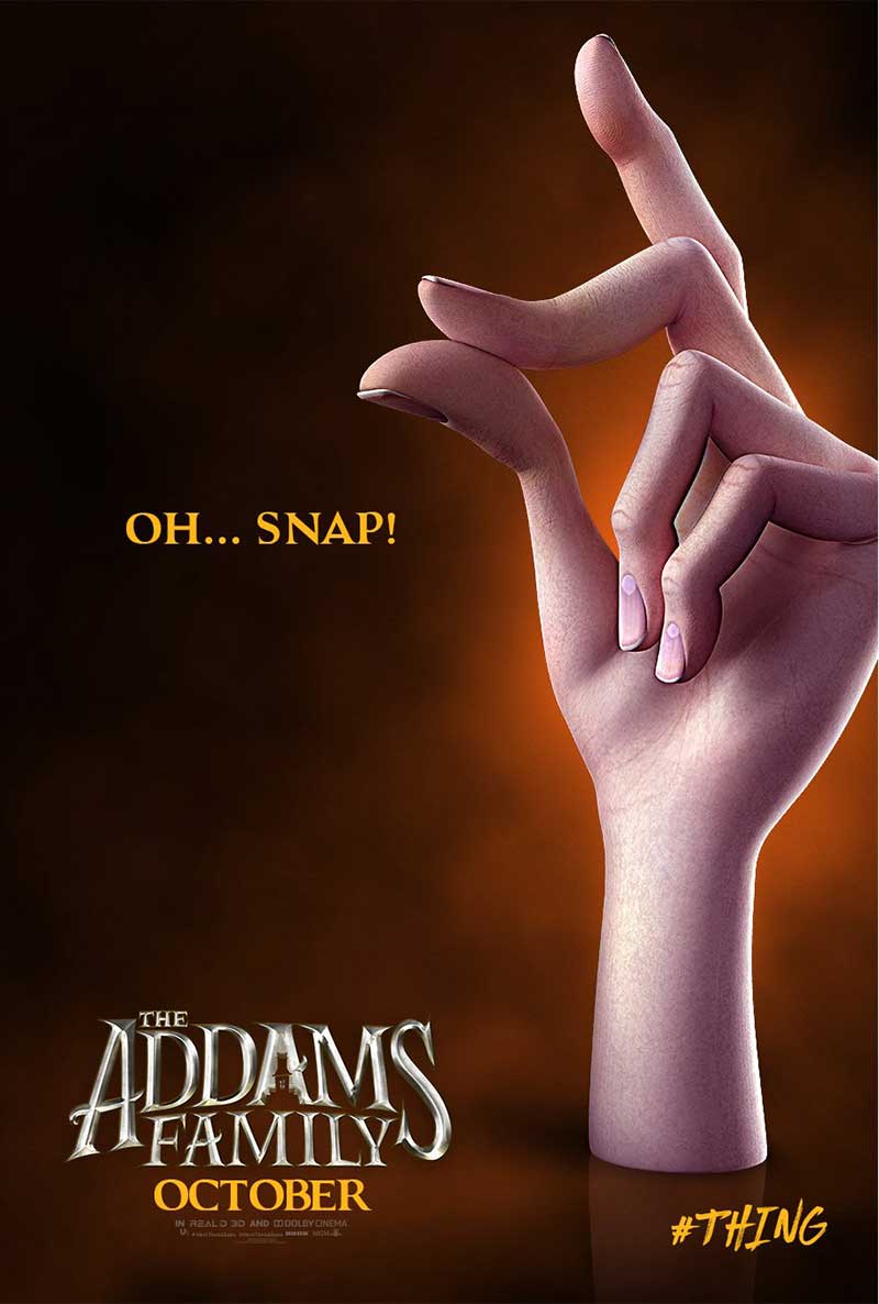 La Familia Addams estrena avance la próxima semana La Familia Addams Dedos