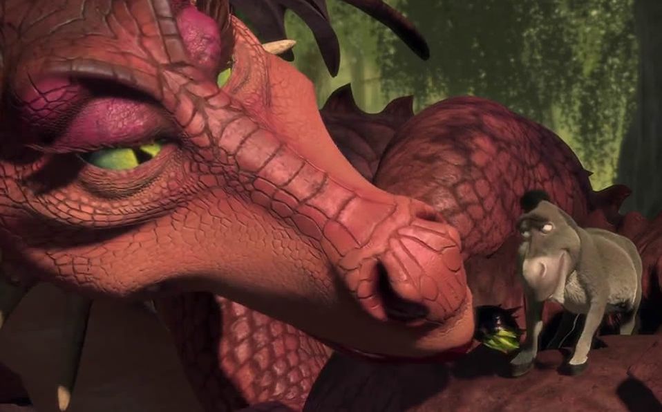 Shrek: burro y su esposa dragón habrían sido humanos burro habria previamente humano enamoraran