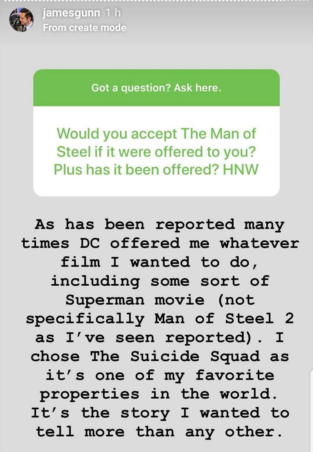 James Gunn Superman