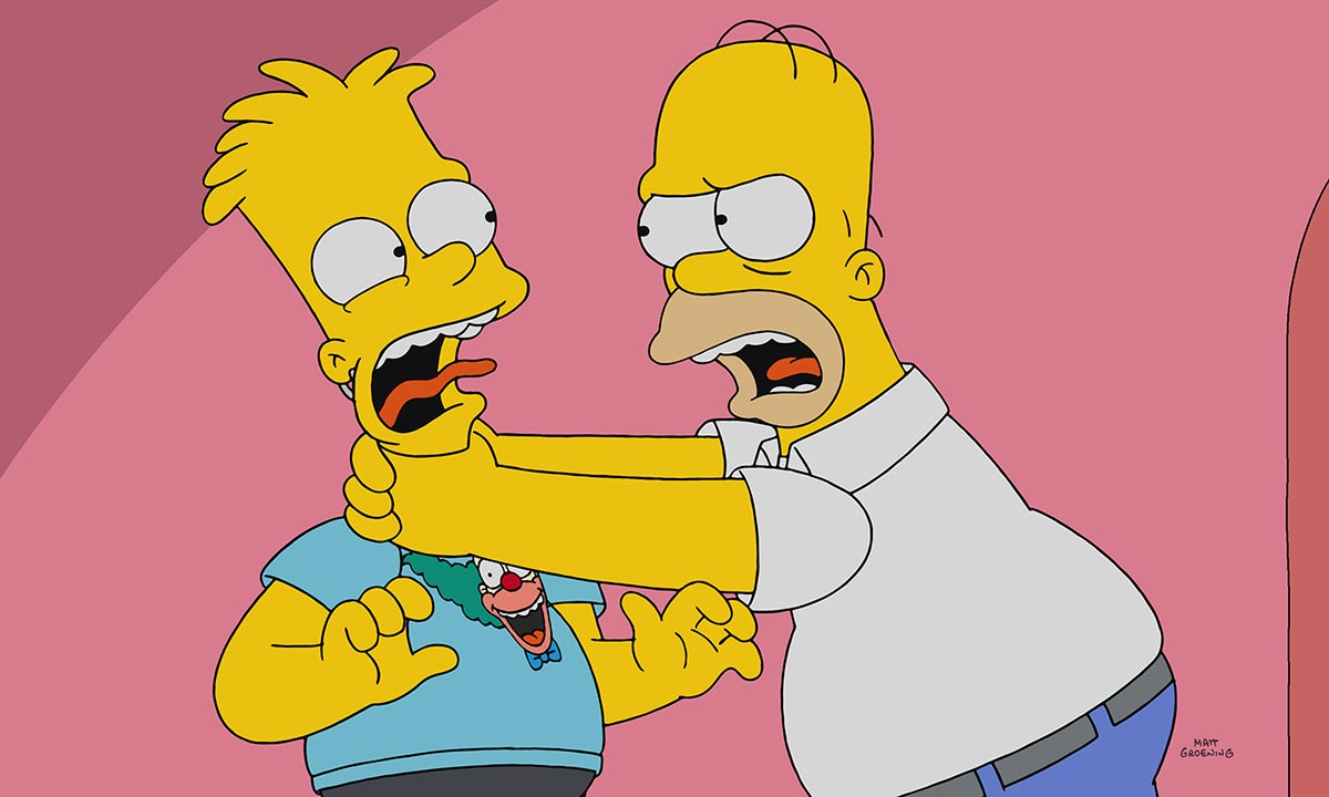 Los Simpson Homero seguirá estrangulando a Bart