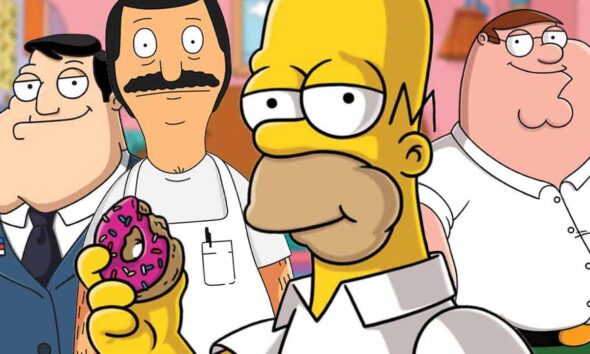 los simpson, bobs burgers american dad family guy renovadas
